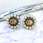 I Can and I Will Quilted Pearl Earrings