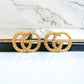 Glamming It Up Gold & Rhinestone Earrings