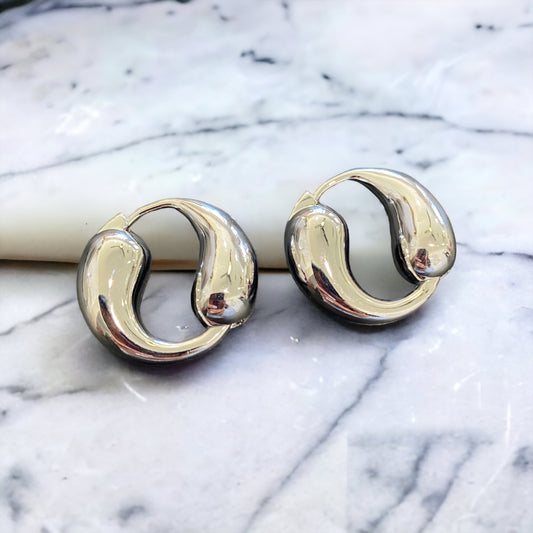 Infinity Waterdrop Modern Hoop