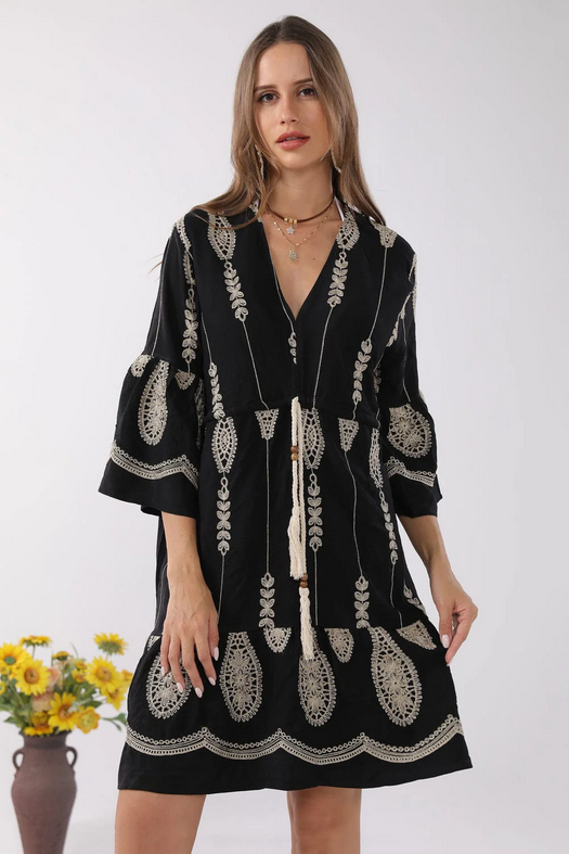 Berkeley Embroidered Lightweight Dress