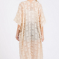 Desiree Distressed Pattern Tassel Kimono