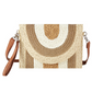 Tulum Metallic Lined Multi Color Straw Clutch/Crossbody Bag