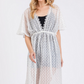Talia V-Neck Detailed Crochet Lace Cover Up