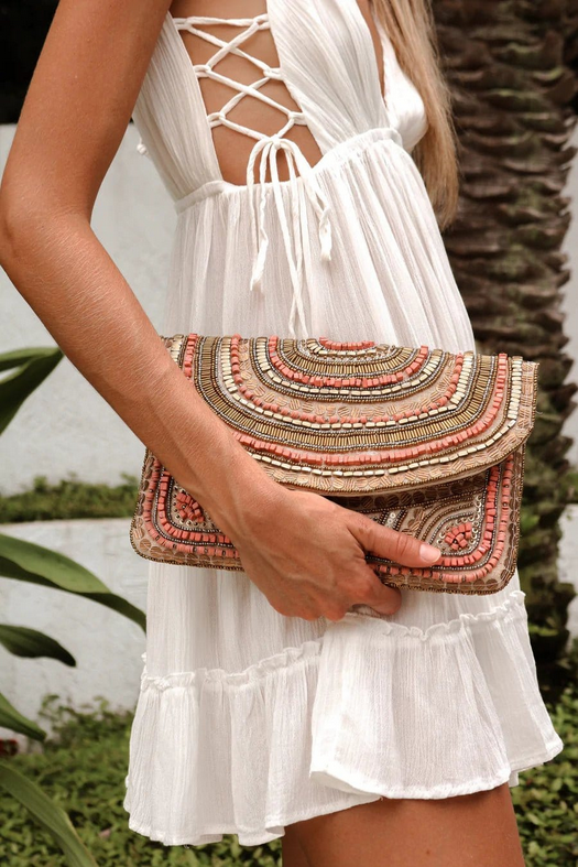Mahi Princess Beaded Clutch