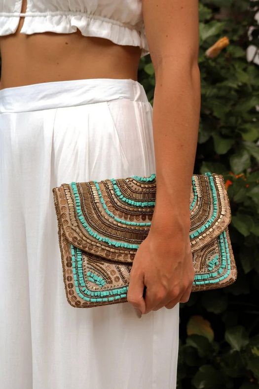 Mahi Princess Beaded Clutch
