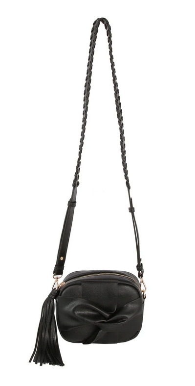 MIRIAM WEAVE CROSSBODY BOW BAG