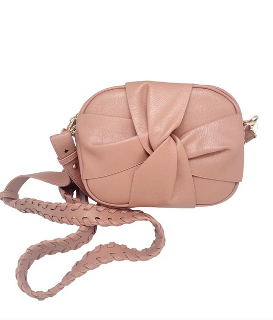 MIRIAM WEAVE CROSSBODY BOW BAG