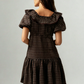 Perfect Prairie GIngham Plaid Ruffle Dress