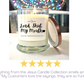 Holy Spirit Activate! - Bourbon Glass Soy Candle with Metal Lid