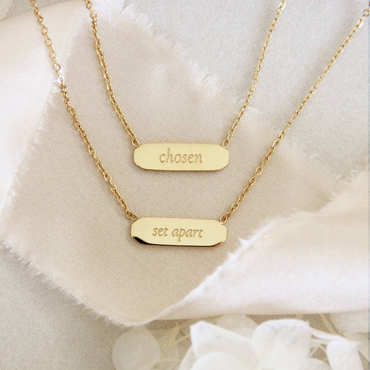 Chosen Necklace, Ephesians 1:4-5: Yellow Gold