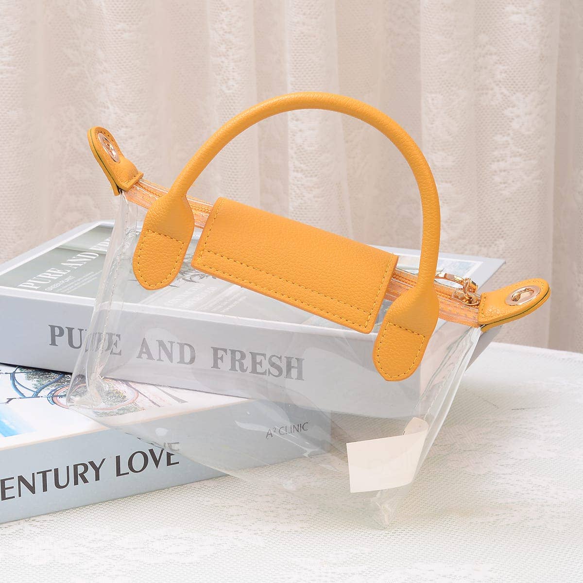 CB781 Gladys Clear Gameday Mini Crossbody Bag: Leopard
