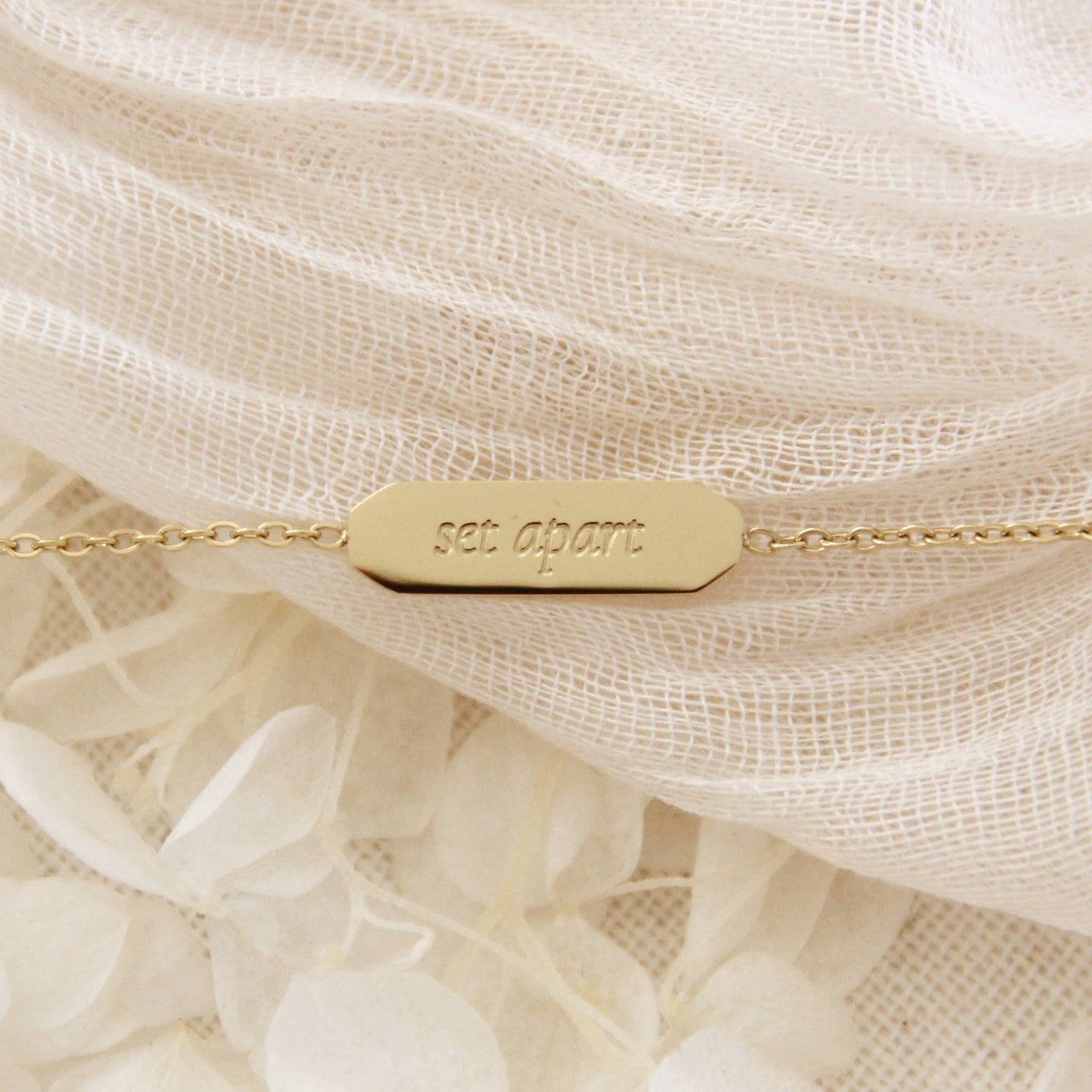 Set Apart Bracelet, 1 Peter 2:9-10: Yellow Gold