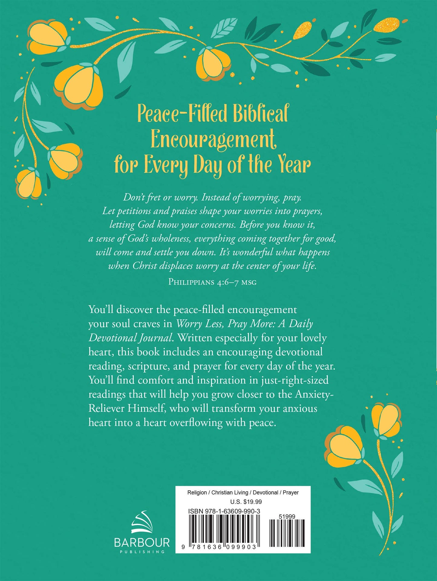 Worry Less, Pray More: A Daily Devotional Journal