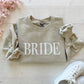 Embossed Beige Bride Crewneck: Sand / Large