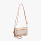 M2002 Maeve 3 Compartment Crossbody w/ Clear Phone Window: Cheetah-Camel