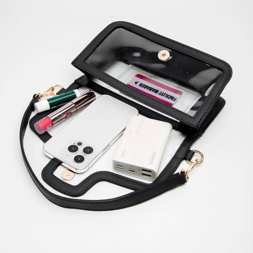 TG10551 Nina Clear/Gameday Shoulder Bag: Red