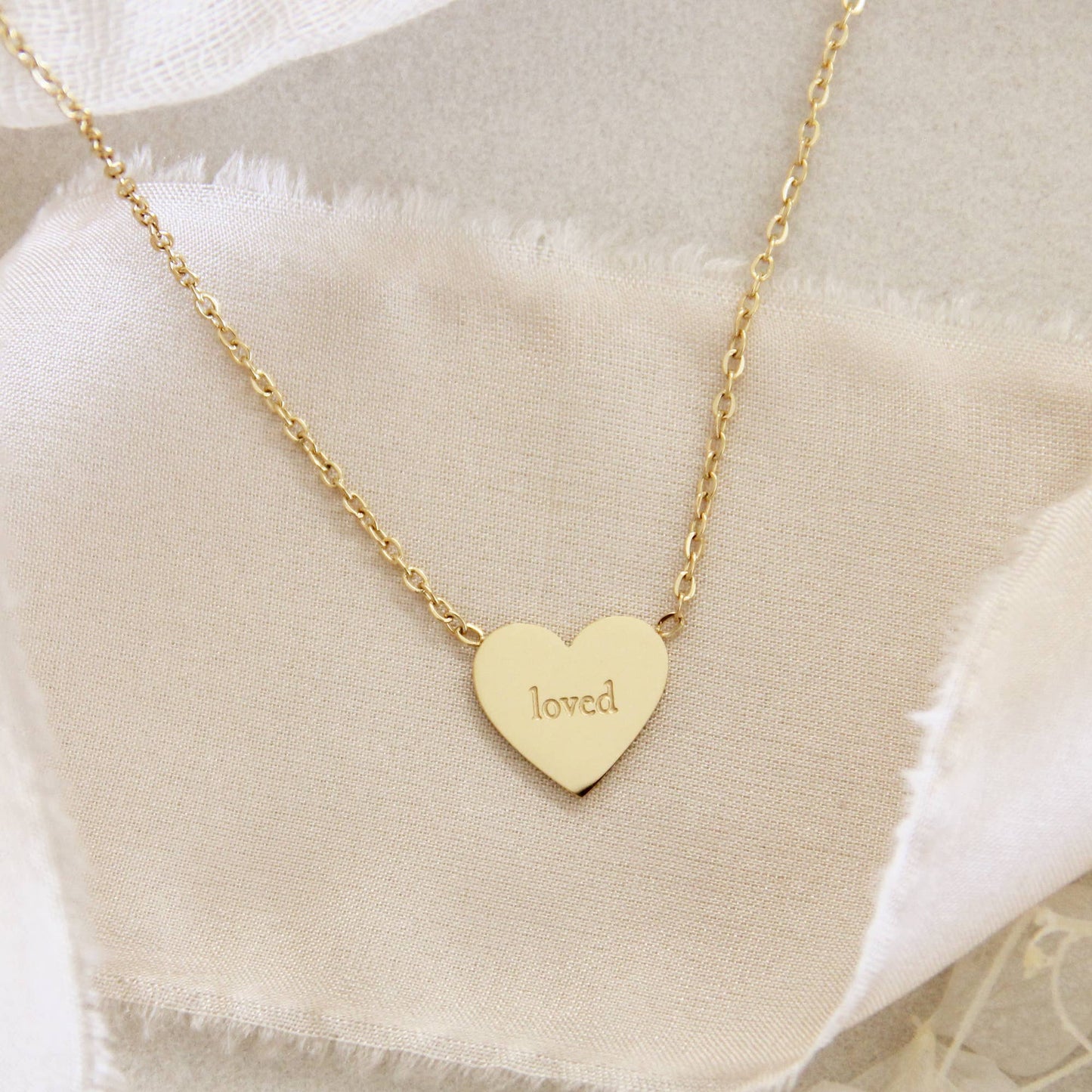 Loved Wonderfully Made Necklace, Psalms 139:14: Yellow Gold