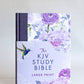 KJV Study Bible, Large Print [Hummingbird Lilacs]