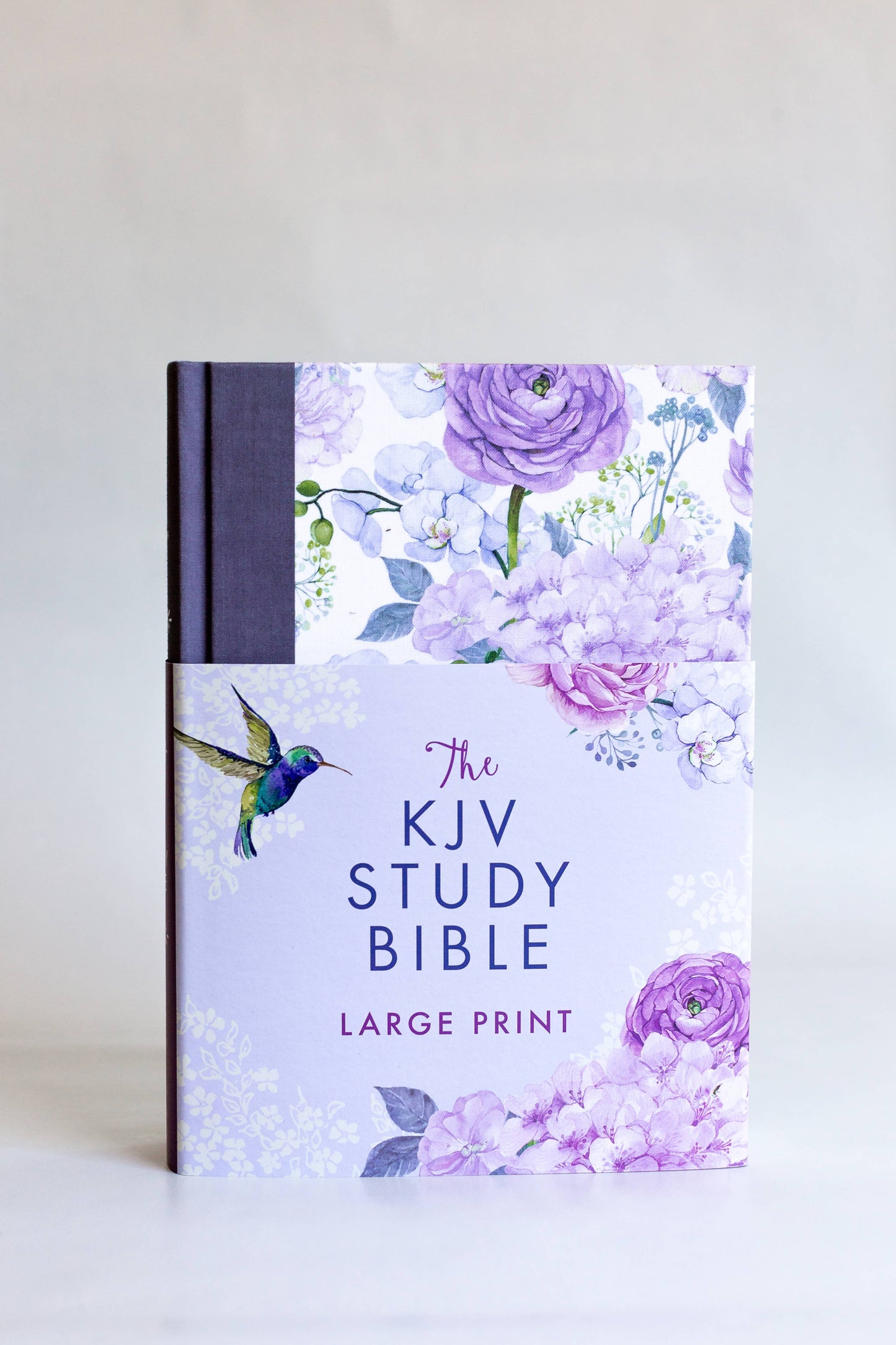 KJV Study Bible, Large Print [Hummingbird Lilacs]