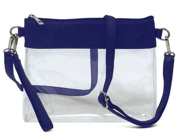 AD200T Game Day Clear Crossbody Bag/Clutch: Leopard