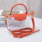 CB781 Gladys Clear Gameday Mini Crossbody Bag: Red