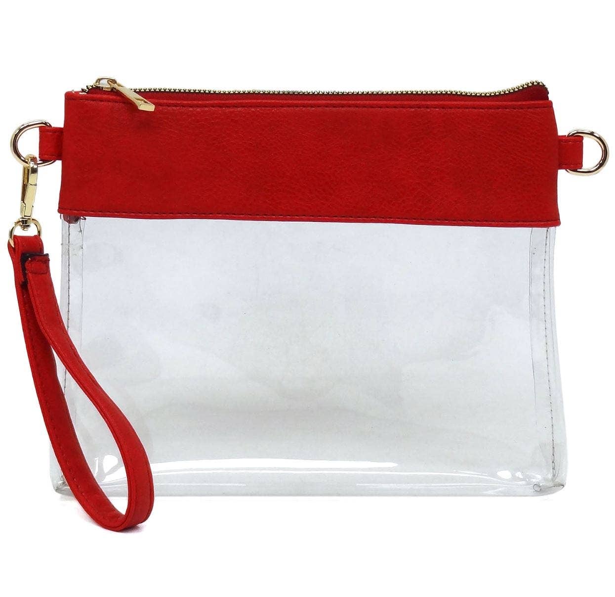 AD200T Game Day Clear Crossbody Bag/Clutch: Leopard
