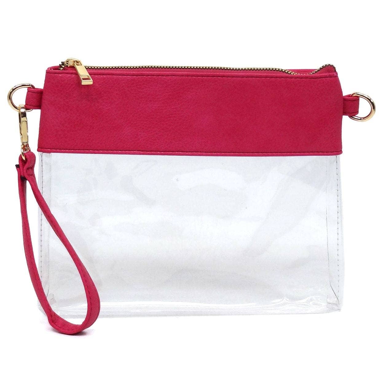 AD200T Game Day Clear Crossbody Bag/Clutch: Leopard