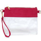 AD200T Game Day Clear Crossbody Bag/Clutch: Champagne Gold