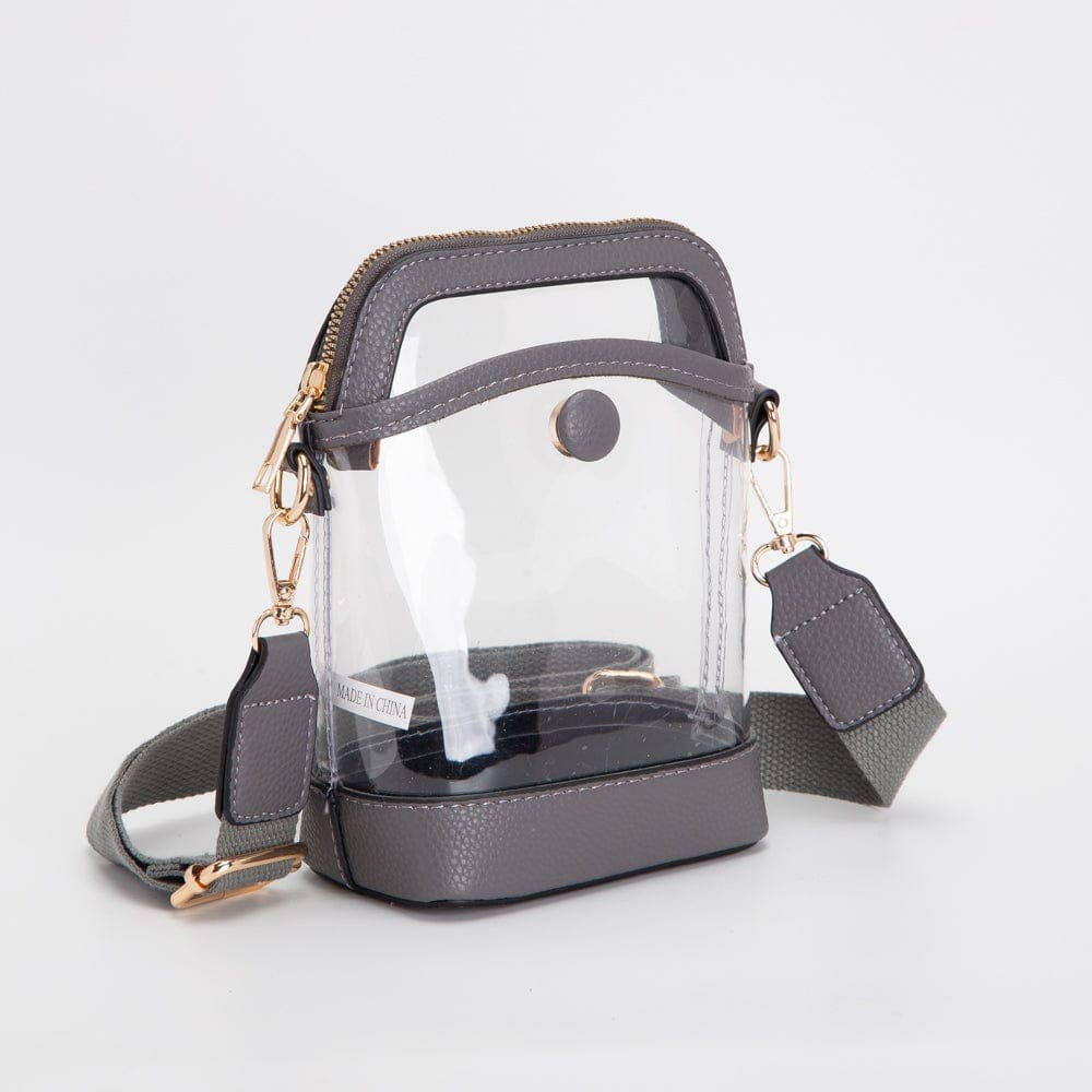 TG10575 Carly Clear Mini Crossbody Bag: Gold