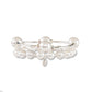 Crystal White Pearl Blessing Bracelet: S
