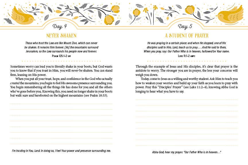 Worry Less, Pray More: A Daily Devotional Journal