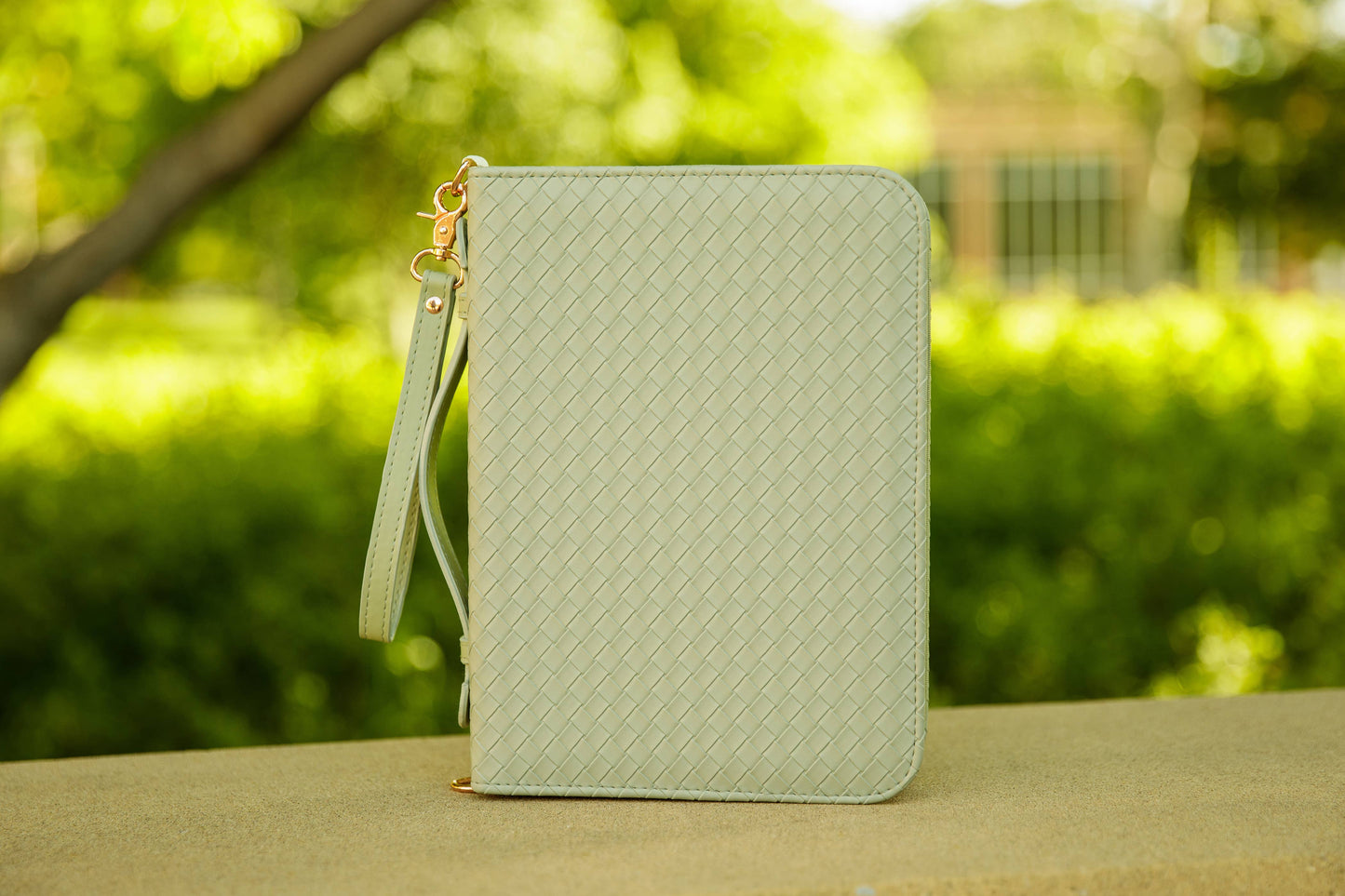 Ever AJ Weave Bible Case, Crossbody SAGE
