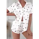 You Have My Heart - Satin Short Pajama Set