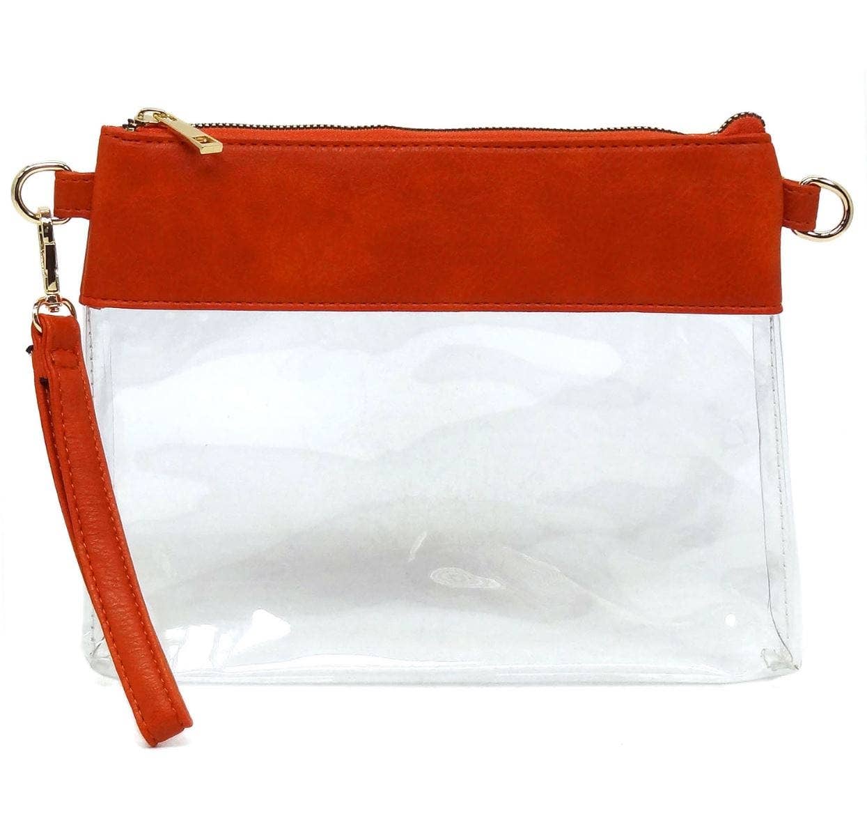 AD200T Game Day Clear Crossbody Bag/Clutch: Cow