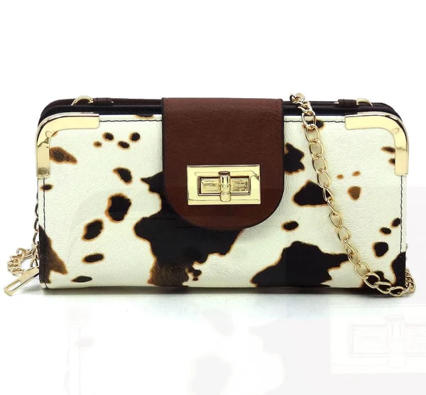 Tristan Turn Lock Crossbody Wallet