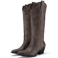 "Classy Cowgirl" Knee-High Western Boots