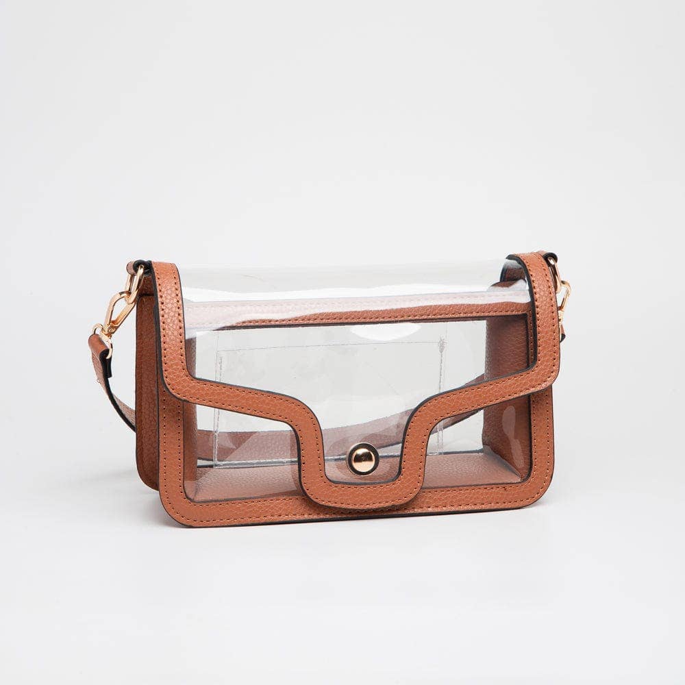 TG10551 Nina Clear/Gameday Shoulder Bag: Red