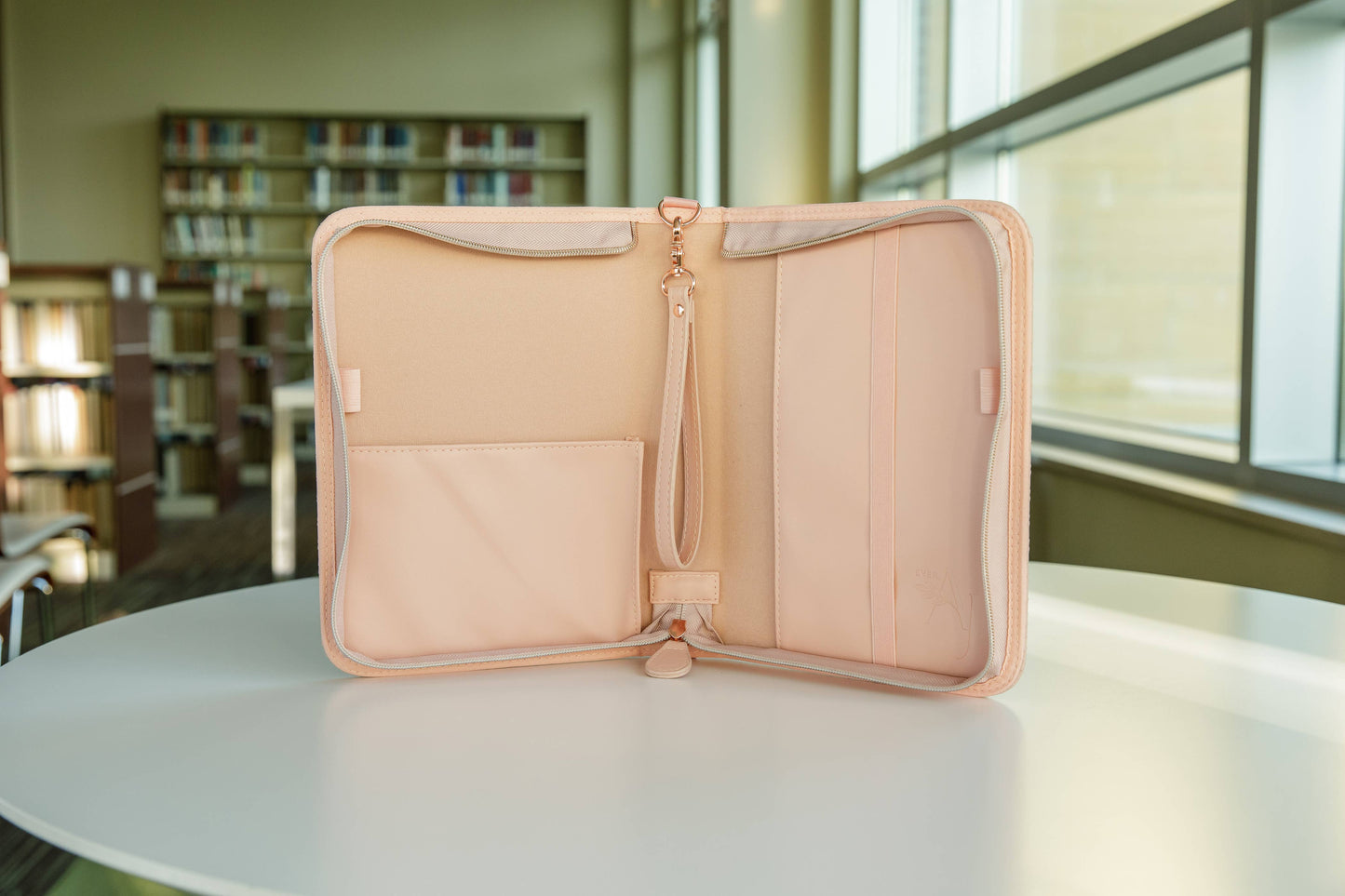 Ever AJ Weave Bible Case, Crossbody BLUSH