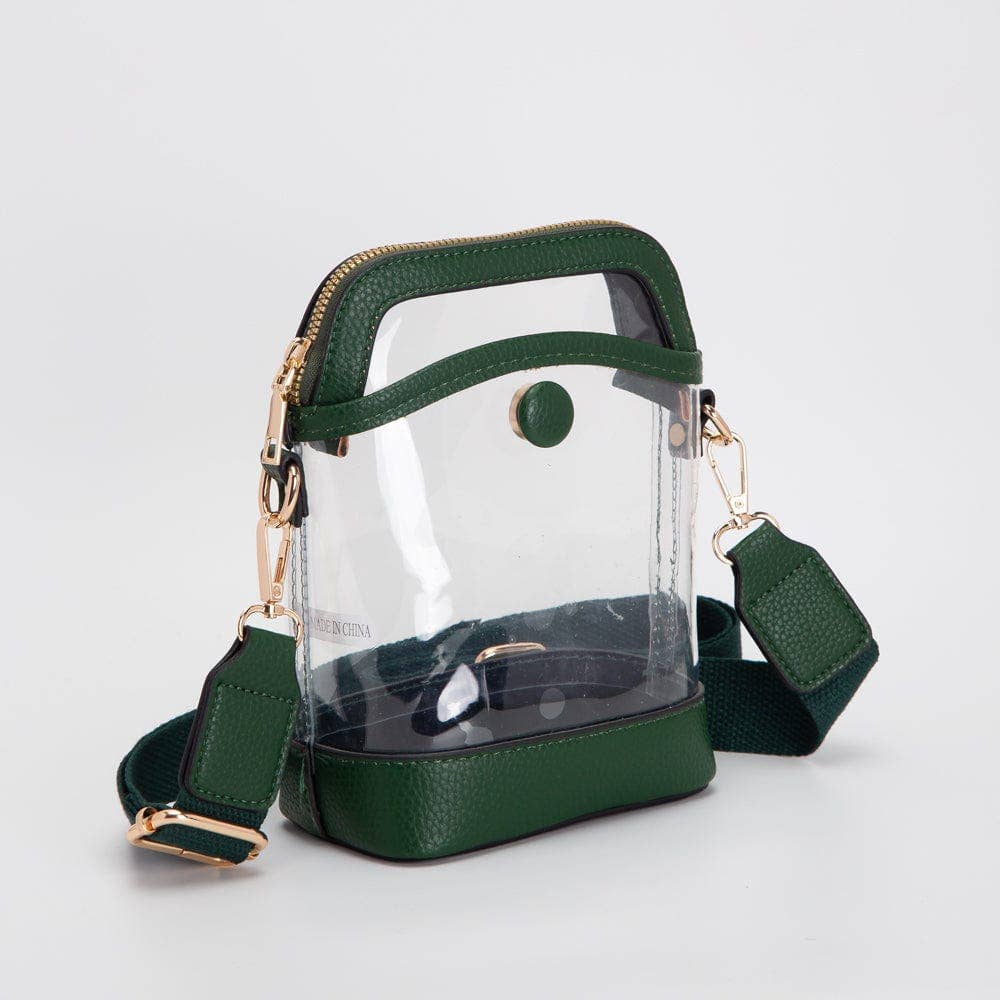 TG10575 Carly Clear Mini Crossbody Bag: Navy