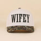 Wifey / Happy Wife / Auntie Two Tone Snapback Hat: ASH MOCHA-198906 / OS