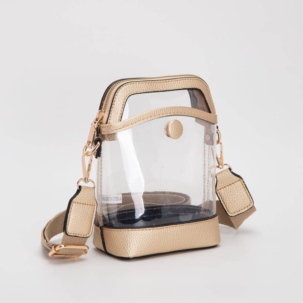 TG10575 Carly Clear Mini Crossbody Bag: Red