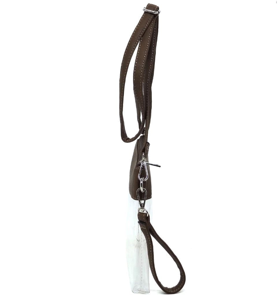 AD200T Game Day Clear Crossbody Bag/Clutch: Leopard