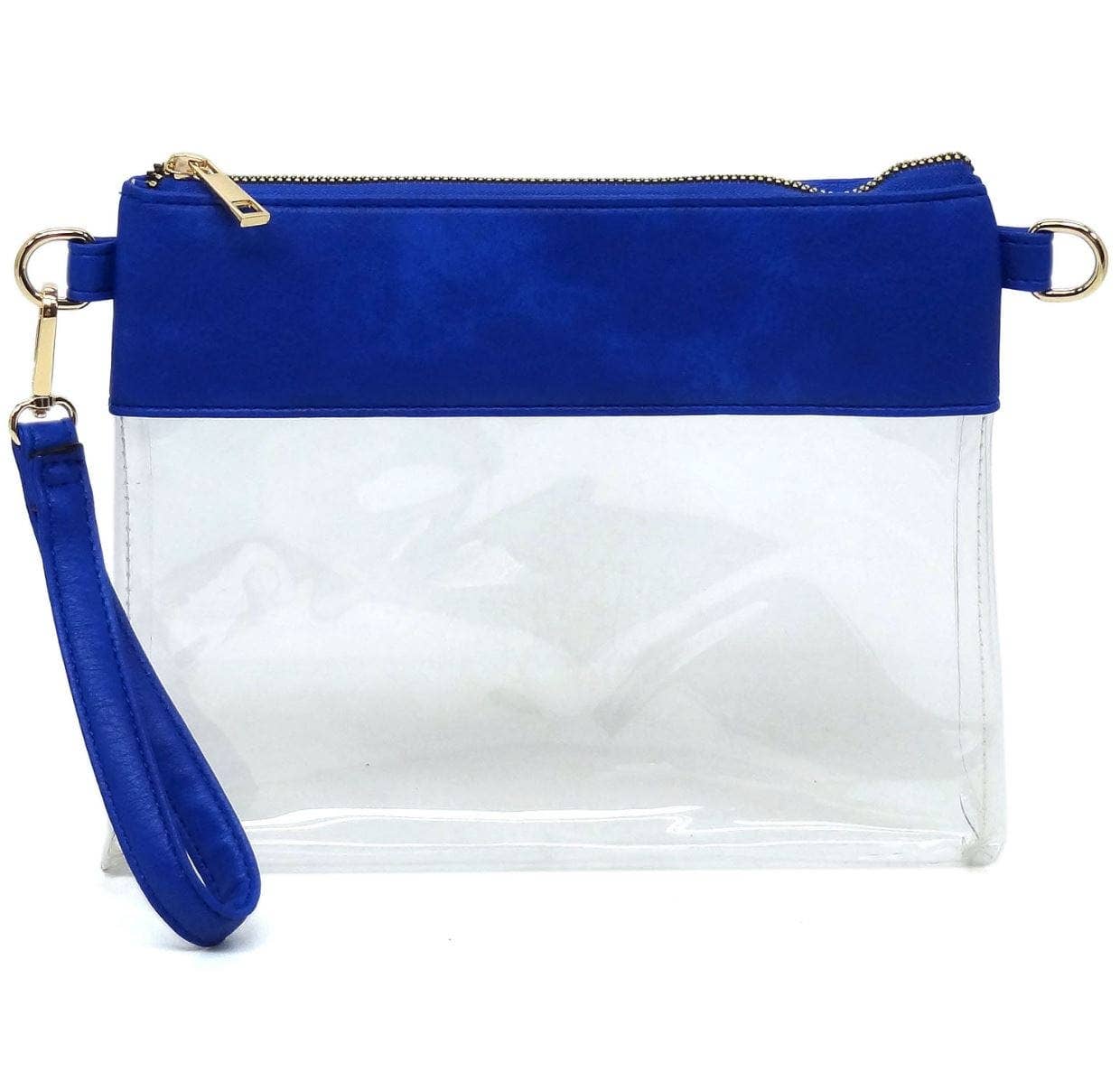 AD200T Game Day Clear Crossbody Bag/Clutch: Champagne Gold