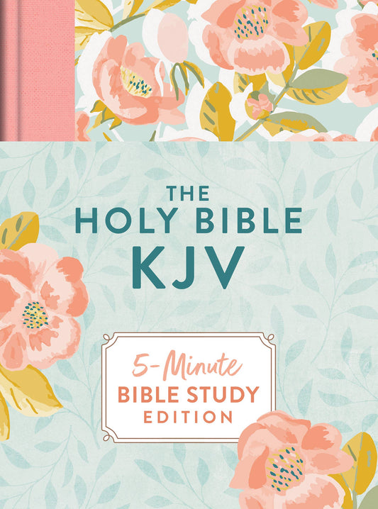 The Holy Bible KJV: 5 Minute Bible Study Edition (Summertime Florals)