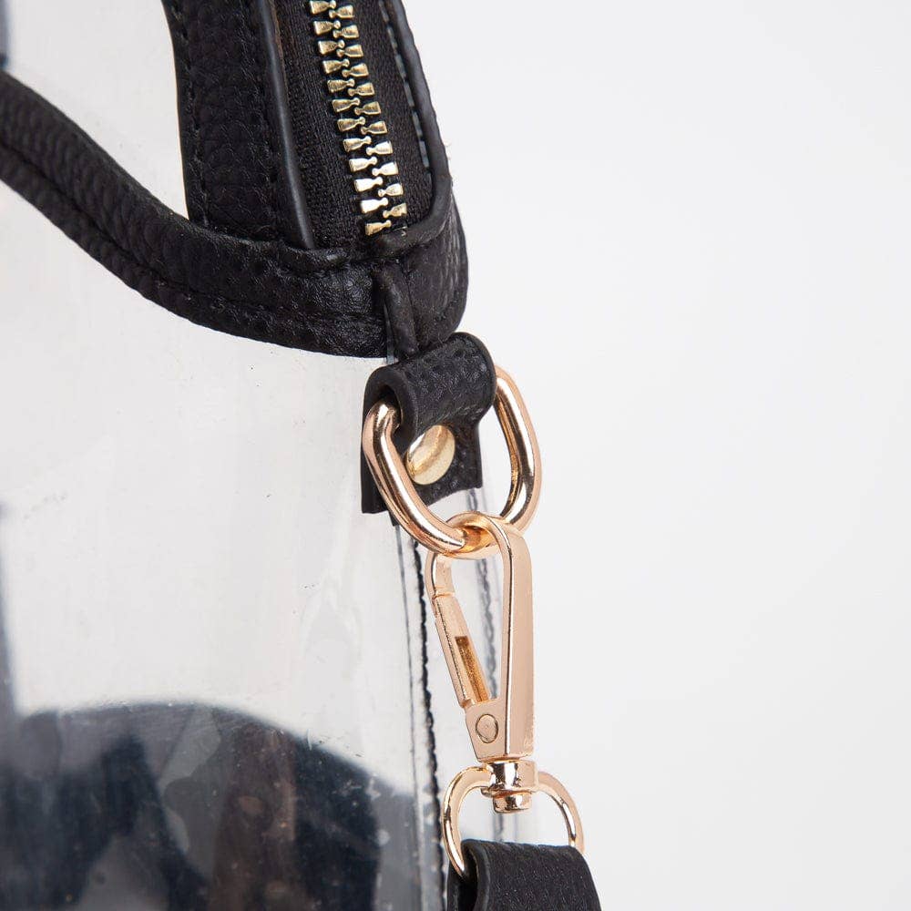 TG10575 Carly Clear Mini Crossbody Bag: Red