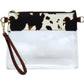 AD200T Game Day Clear Crossbody Bag/Clutch: Leopard