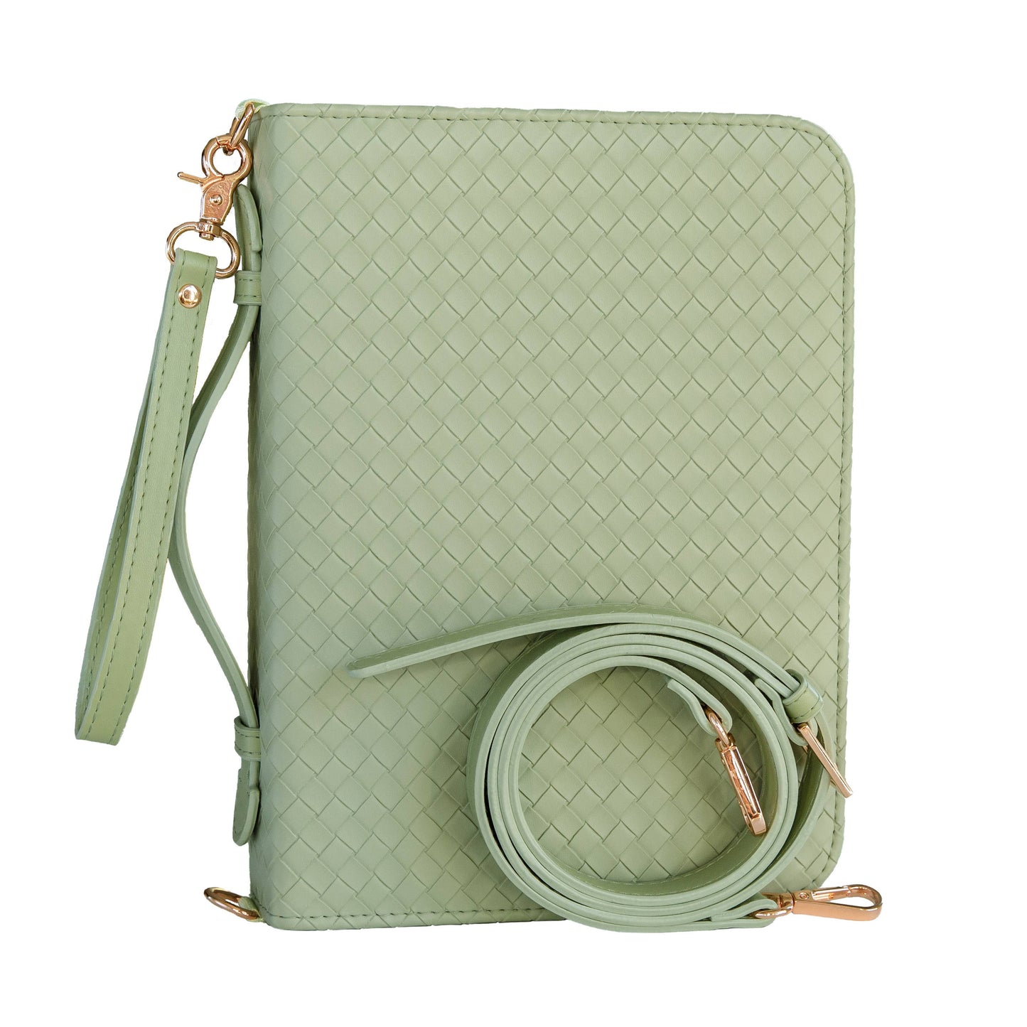 Ever AJ Weave Bible Case, Crossbody SAGE