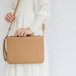 NEW Bible Cover, Weave Bible Case, Crossbody CARAMEL