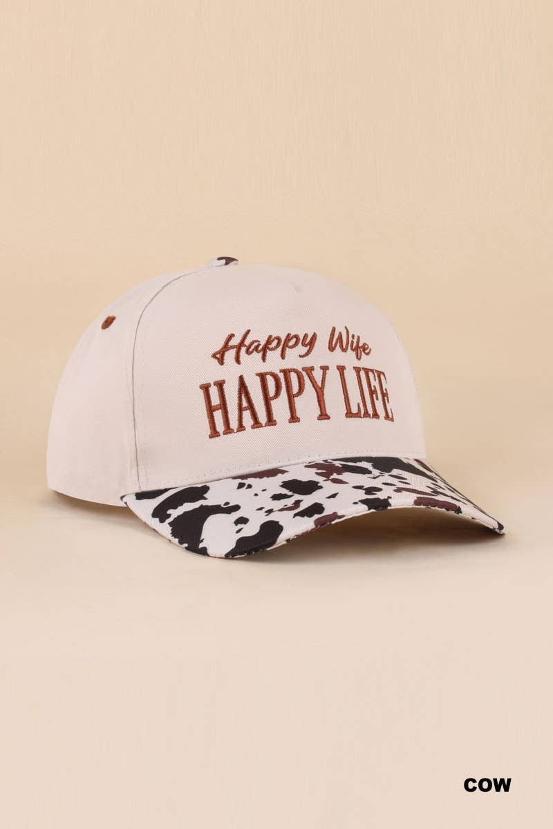 Wifey / Happy Wife / Auntie Two Tone Snapback Hat: COW-201202 / OS
