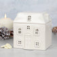 White Ceramic House Oil Burner